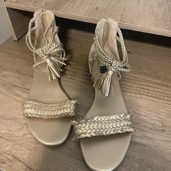 WHBM Gold Gladiator Style Sandals - Picture 11 of 11